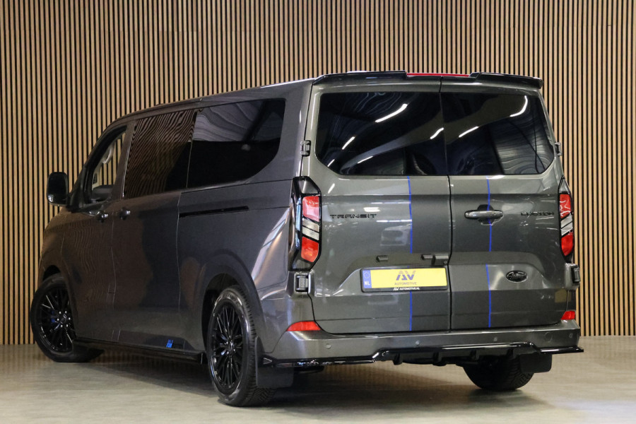 Ford Transit Custom 320 2.0 TDCI 170PK L2H1 DC LIMITED | L+R Schuifdeur | Dubbel Cabine | ACC | Blind Spot | Navigatie | Camera | CarPlay | Lane Ass Raptor Edition | Trekhaak | 6-Zitter | Verlengde fabrieksgarantie tot 09-2029