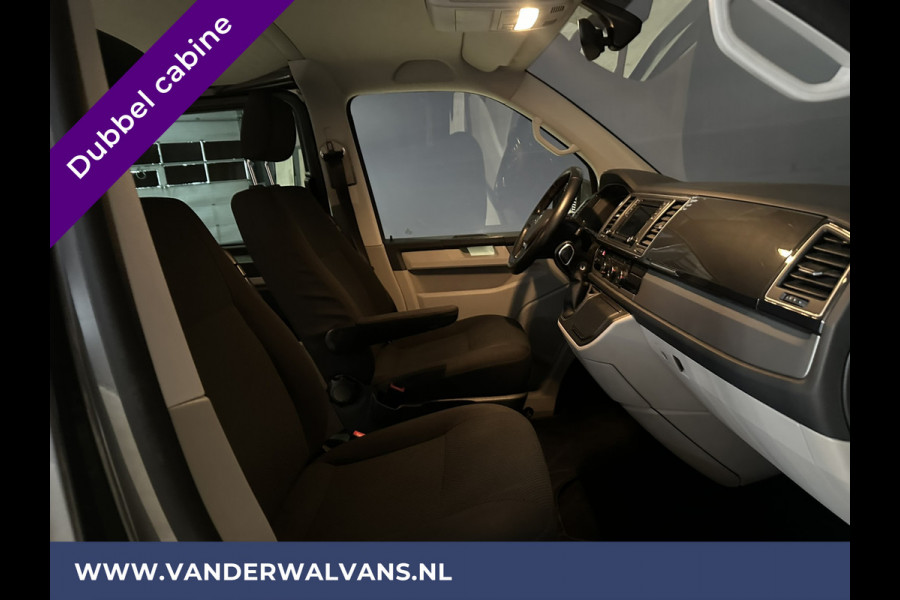 Volkswagen Transporter 2.0 TDI 150pk Automaat L2H1 Dubbele Cabine Euro6 Airco | 5-Zits | Navigatie | 2x Zijdeur | Cruisecontrol, LM velgen, Parkeersensoren, 2500kg Trekhaak