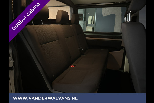 Volkswagen Transporter 2.0 TDI 150pk Automaat L2H1 Dubbele Cabine Euro6 Airco | 5-Zits | Navigatie | 2x Zijdeur | Cruisecontrol, LM velgen, Parkeersensoren, 2500kg Trekhaak