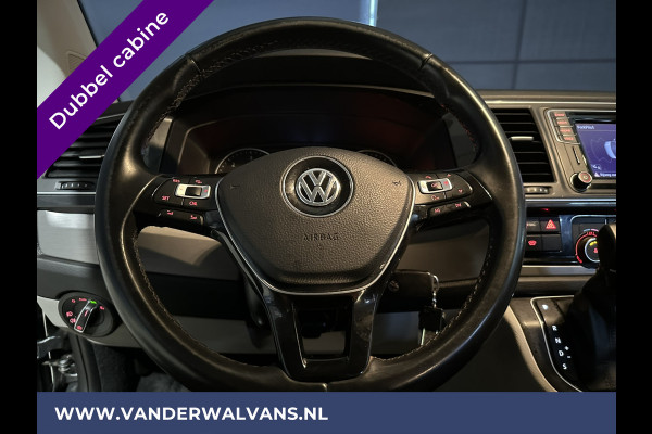 Volkswagen Transporter 2.0 TDI 150pk Automaat L2H1 Dubbele Cabine Euro6 Airco | 5-Zits | Navigatie | 2x Zijdeur | Cruisecontrol, LM velgen, Parkeersensoren, 2500kg Trekhaak