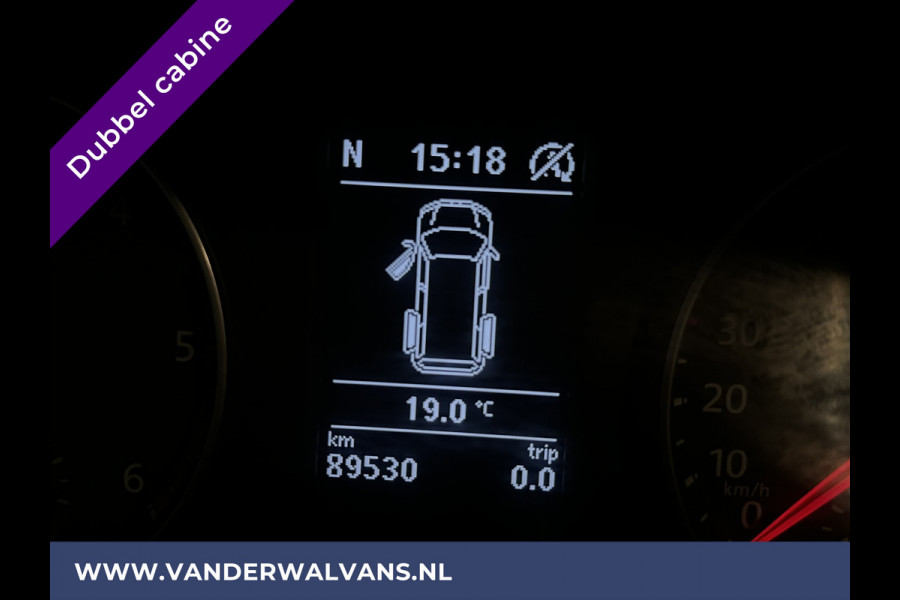 Volkswagen Transporter 2.0 TDI 150pk Automaat L2H1 Dubbele Cabine Euro6 Airco | 5-Zits | Navigatie | 2x Zijdeur | Cruisecontrol, LM velgen, Parkeersensoren, 2500kg Trekhaak