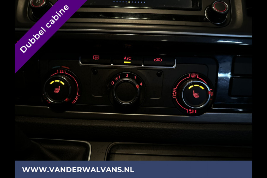 Volkswagen Transporter 2.0 TDI 150pk Automaat L2H1 Dubbele Cabine Euro6 Airco | 5-Zits | Navigatie | 2x Zijdeur | Cruisecontrol, LM velgen, Parkeersensoren, 2500kg Trekhaak
