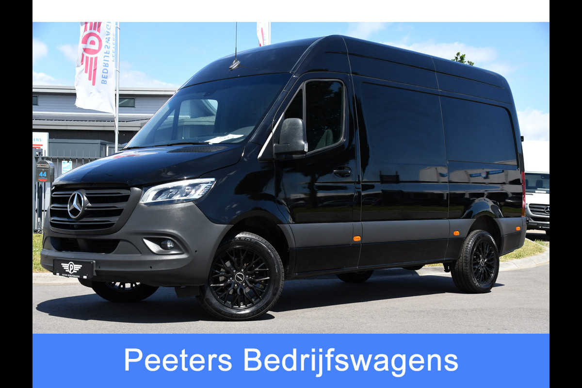 Mercedes-Benz Sprinter 319 3.0 CDI L2H2 Black Edition Adaptieve Cruise, 360 Camera, Carplay, 3500kg Trekhaak, 190PK, LED, Multimedia, Standkachel, Uniek! Mercedes-Benz Sprinter 319 3.0 CDI L2H2 Black Edition Adaptieve Cruise, 360 Camera, Carplay, 3500kg Trekhaak, 190PK, LED, Multimedia, Standkachel, Uniek!