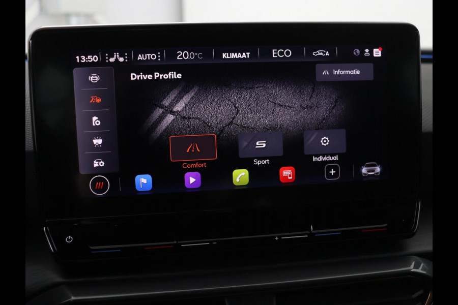 CUPRA Leon 1.4 e-Hybrid | Stoel & stuurverwarming | Camera | Adaptive cruise | Carplay | Navigatie | Sfeerverlichting | Keyless | Full LED | Sportstoelen | PHEV