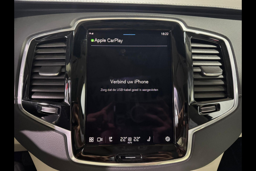 Volvo XC90 2.0 T8 Recharge AWD Ultimate Dark | Luchtvering | H&K | Trekhaak | 360 Camera | ACC
