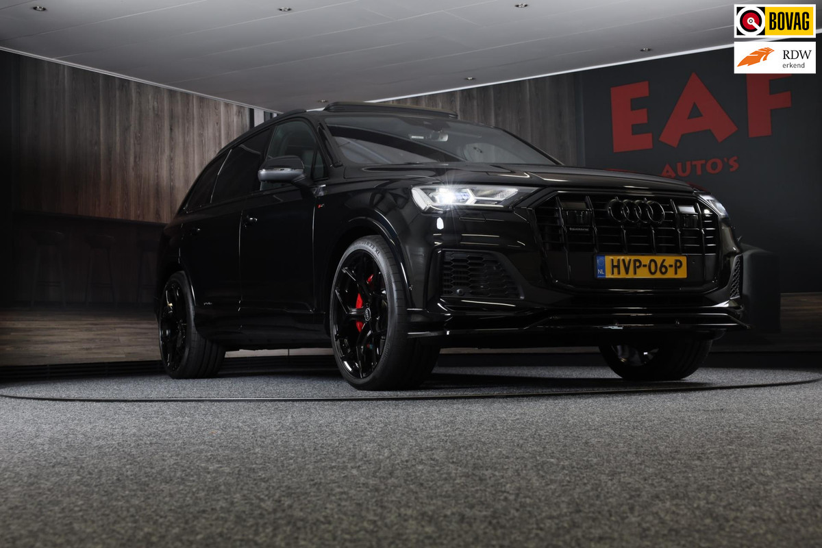 Audi Q7 55 TFSI e Quattro SQ7 Look / Head Up / RS Zetels / Leder / Memory / Acc / F1 / Nachtzicht / Massage / Open Pano / 23 Inch Audi Q7 55 TFSI e Quattro SQ7 Look / Head Up / RS Zetels / Leder / Memory / Acc / F1 / Nachtzicht / Massage / Open Pano / 23 Inch