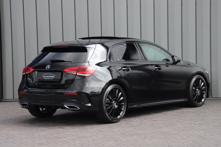 Mercedes-Benz A-Klasse 220 AMG Aut7 | 190PK | Pano | Adaptief-onderstel | Sfeerverlichting | Burmester | Memory | Multibeam | ACC | Widescreen | 2019.