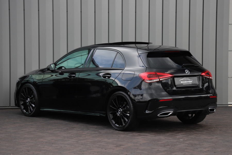 Mercedes-Benz A-Klasse 220 AMG Aut7 | 190PK | Pano | Adaptief-onderstel | Sfeerverlichting | Burmester | Memory | Multibeam | ACC | Widescreen | 2019.