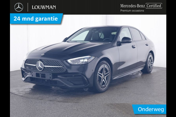 Mercedes-Benz C-Klasse 300 e AMG Plug-In Hybride | AMG Line | Night Pakket | Led Koplampen | Stuur en Stoelverwarming | Inclusief 24 maanden MB Certified garantie voor Europa.