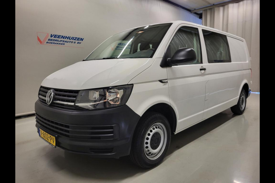 Volkswagen Transporter 2.0TDI L2/H1 Dubbele Cabine Trekhaak Euro 6!