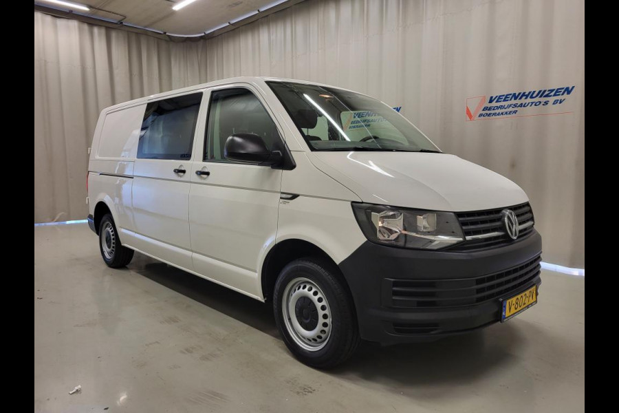 Volkswagen Transporter 2.0TDI L2/H1 Dubbele Cabine Trekhaak Euro 6!