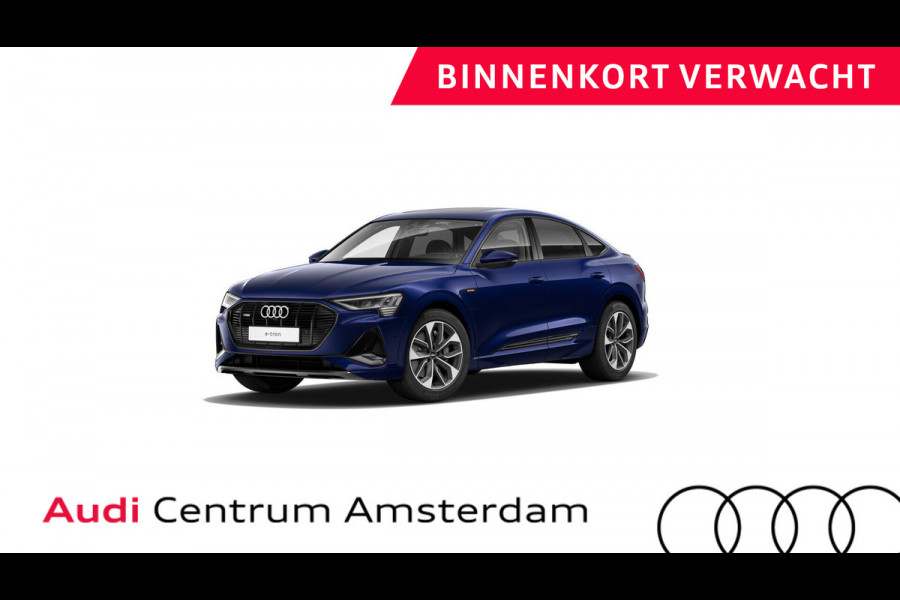 Audi e-tron Sportback 55 quattro S edition 95 kWh 408pk | SoH 91% | Panoramadak | Trekhaak | Diamond Stitching  Lederen | Stoelverstelling met geheugen | Head up Display