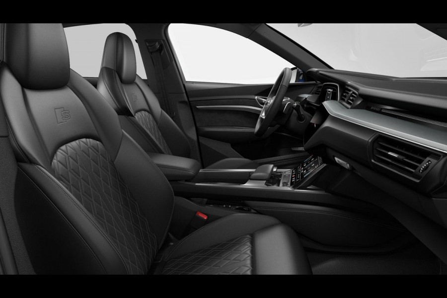 Audi e-tron Sportback 55 quattro S edition 95 kWh 408pk | SoH 91% | Panoramadak | Trekhaak | Diamond Stitching  Lederen | Stoelverstelling met geheugen | Head up Display