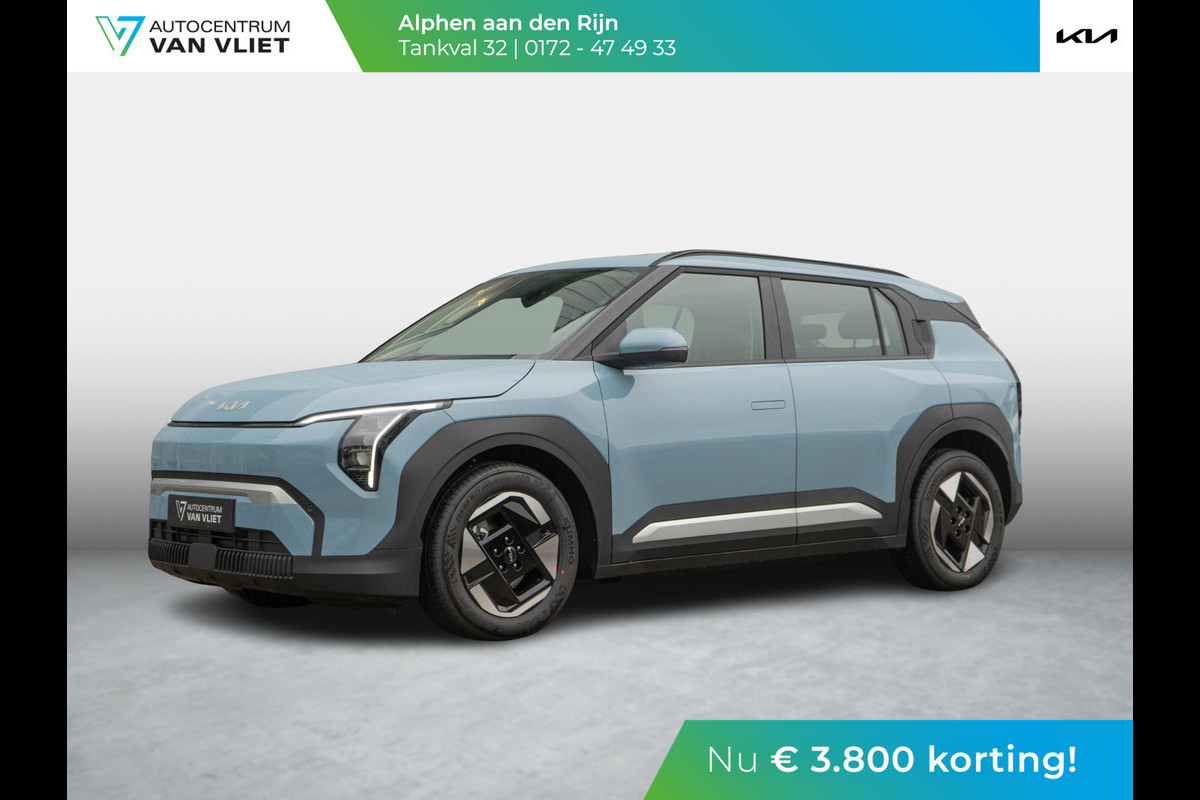 Kia EV3 Air 58.3 kWh ANWB Private Lease v.a € 479,-| Uit voorraad leverbaar | Navi | 17" | Adapt. Cruise | Clima | PDC | Dakrails Kia EV3 Air 58.3 kWh ANWB Private Lease v.a € 479,-| Uit voorraad leverbaar | Navi | 17" | Adapt. Cruise | Clima | PDC | Dakrails
