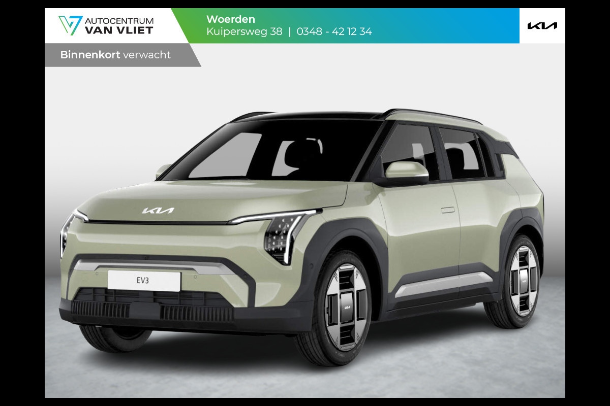 Kia EV3 Plus 58.3 kWh | Levering September | Navi | 17" | Adapt. Cruise | Clima | PDC | Dakrails | Stoel&Stuurverw. | Priv Glass | BSM | Private Lease € 516,- Actie ! Kia EV3 Plus 58.3 kWh | Levering September | Navi | 17" | Adapt. Cruise | Clima | PDC | Dakrails | Stoel&Stuurverw. | Priv Glass | BSM | Private Lease € 516,- Actie !