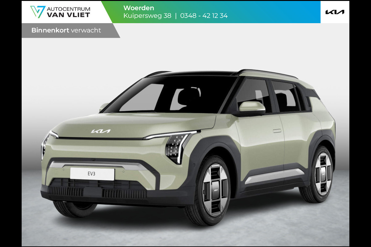Kia EV3 Plus Advanced 58.3 kWh | Levering Juni | Navi | 19" | Adapt. Cruise | Clima | Schuif/Kanteldak | Stoel&Stuurverw. | Priv Glass | BSM | Harman Kardon Kia EV3 Plus Advanced 58.3 kWh | Levering Juni | Navi | 19" | Adapt. Cruise | Clima | Schuif/Kanteldak | Stoel&Stuurverw. | Priv Glass | BSM | Harman Kardon