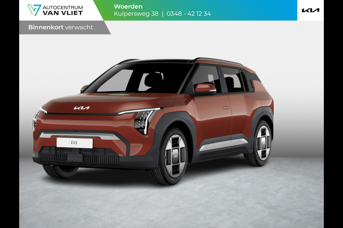 Kia EV3 Plus Advanced 81.4 kWh | Levering Juni | 600km Rijbereik | Navi | 19" | Adapt. Cruise | Clima | Schuif/Kanteldak | Stoel&Stuurverw. | Priv Glass | BSM | Harman Kardon | Private Lease € 616,- Actie ! Kia EV3 Plus Advanced 81.4 kWh | Levering Juni | 600km Rijbereik | Navi | 19" | Adapt. Cruise | Clima | Schuif/Kanteldak | Stoel&Stuurverw. | Priv Glass | BSM | Harman Kardon | Private Lease € 616,- Actie !