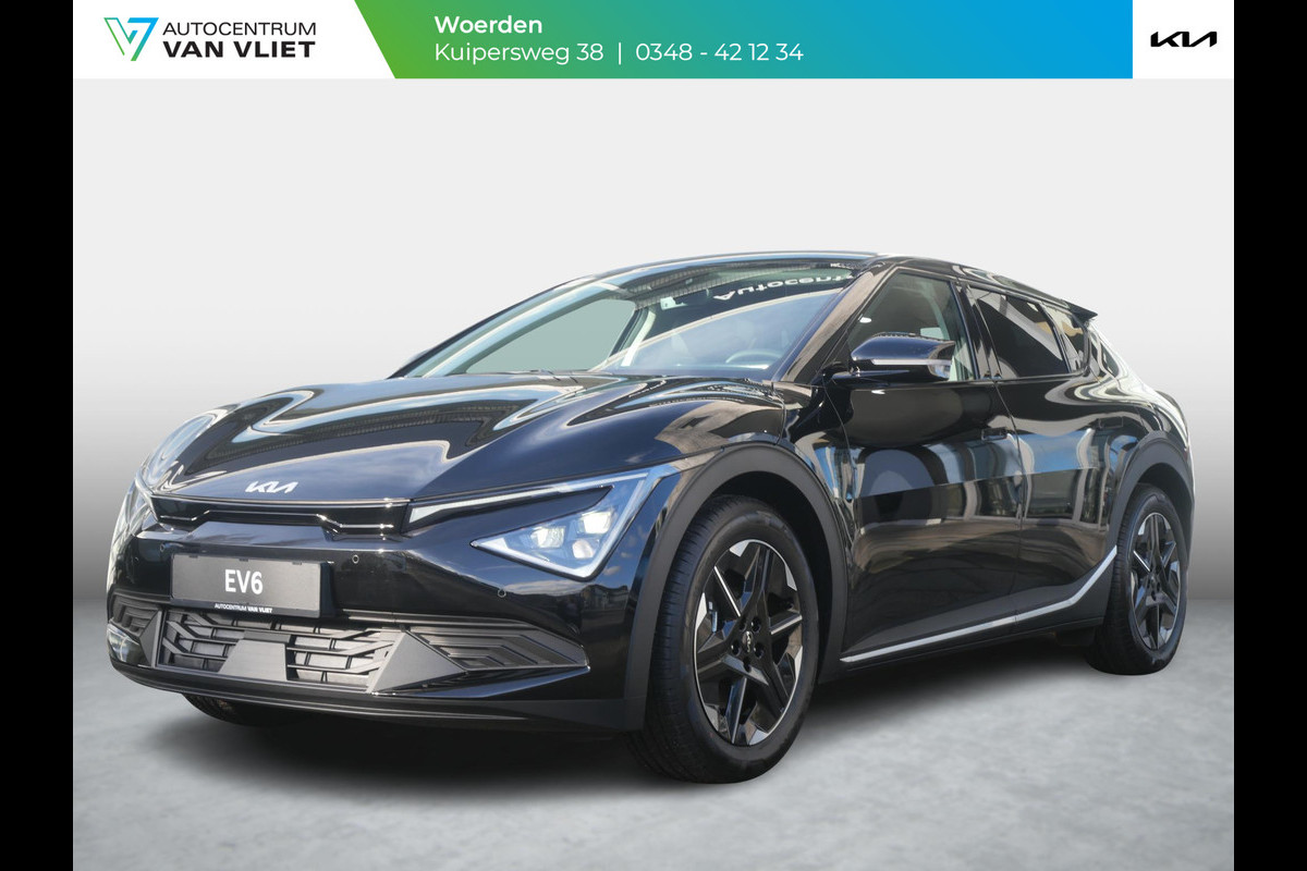 Kia Ev6 Light Edition 63 kWh l Op Voorraad l Aurora Black Pearl l 428 km Actieradius Kia Ev6 Light Edition 63 kWh l Op Voorraad l Aurora Black Pearl l 428 km Actieradius