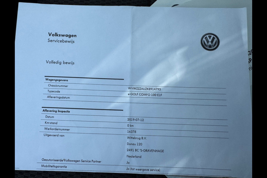 Volkswagen e-Golf E-Golf * Xenon led * Navigatie * PDC v+a *