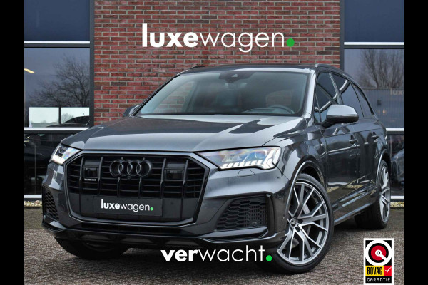 Audi Q7 55 TFSI quattro S-Line 7-pers Pano S-zetels Trekh ACC HUD B&O 360 Soft-close