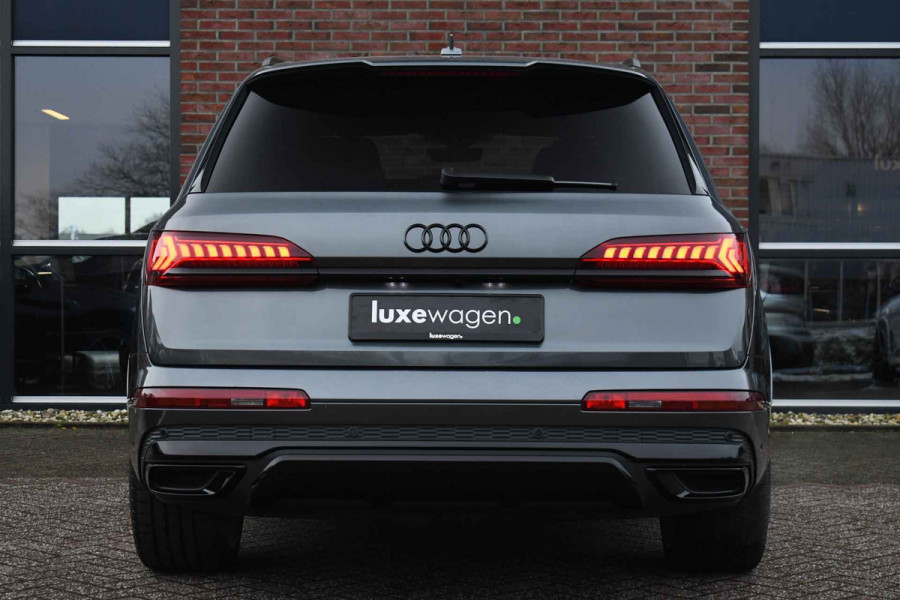 Audi Q7 55 TFSI quattro S-Line 7-pers Pano S-zetels Trekh ACC HUD B&O 360 Soft-close
