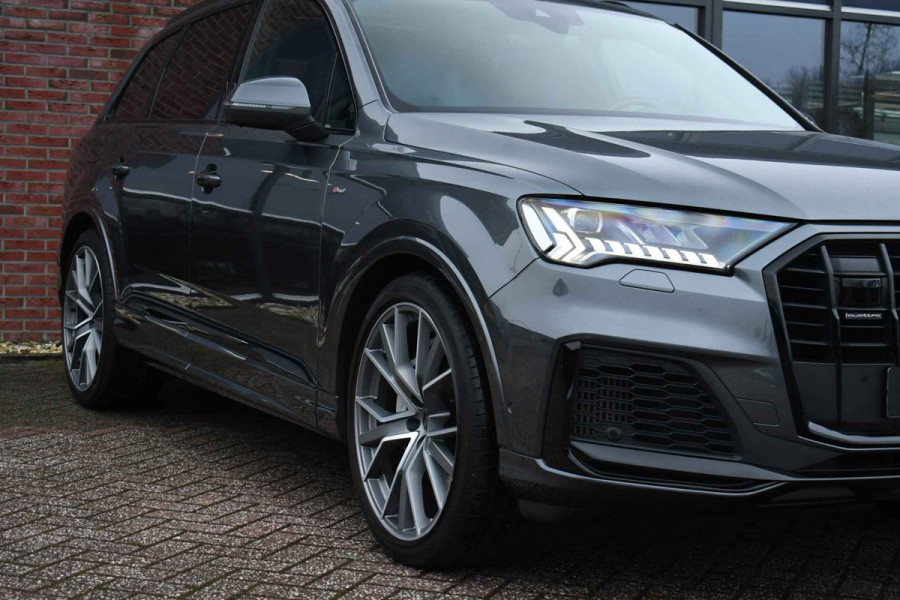 Audi Q7 55 TFSI quattro S-Line 7-pers Pano S-zetels Trekh ACC HUD B&O 360 Soft-close