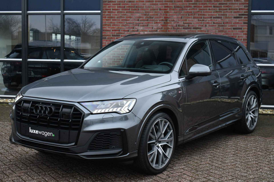 Audi Q7 55 TFSI quattro S-Line 7-pers Pano S-zetels Trekh ACC HUD B&O 360 Soft-close