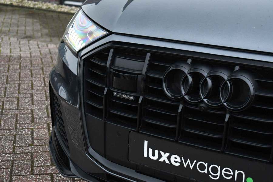 Audi Q7 55 TFSI quattro S-Line 7-pers Pano S-zetels Trekh ACC HUD B&O 360 Soft-close