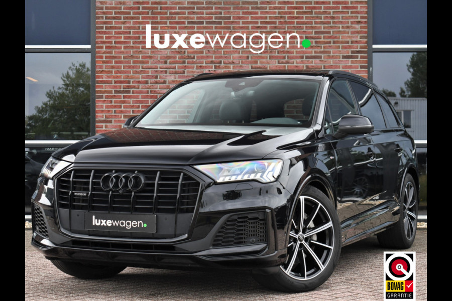 Audi Q7 55 TFSI quattro grijs-kenteken Pano 360-cam 21inch 4wielbest laser-LED