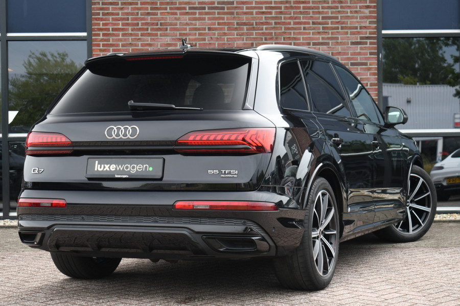 Audi Q7 55 TFSI quattro grijs-kenteken Pano 360-cam 21inch 4wielbest laser-LED
