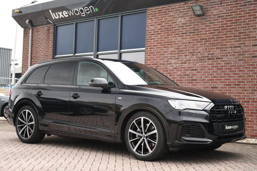 Audi Q7 55 TFSI quattro grijs-kenteken Pano 360-cam 21inch 4wielbest laser-LED
