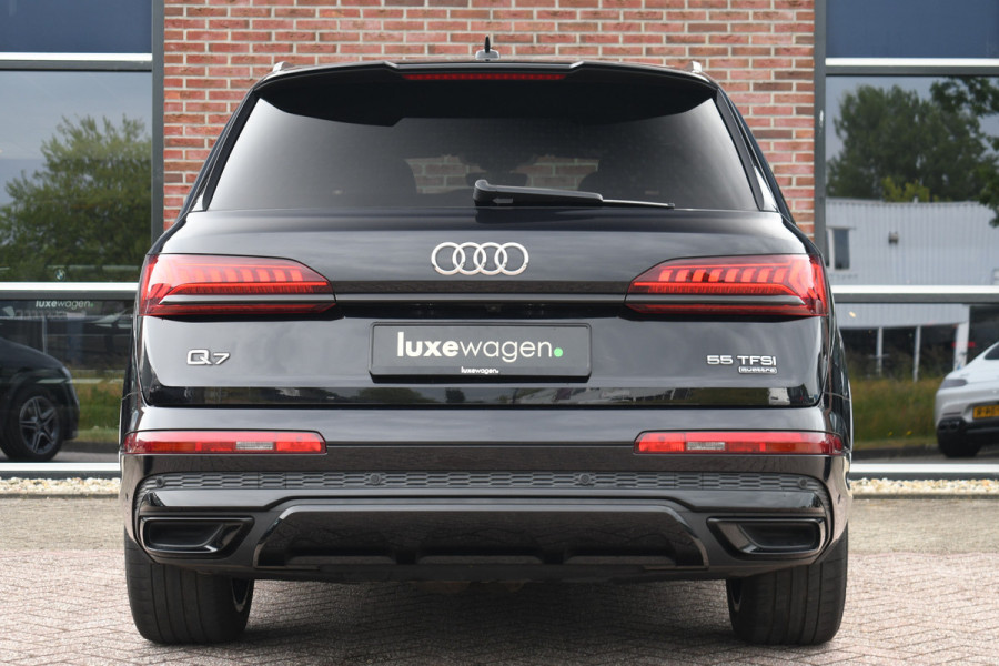 Audi Q7 55 TFSI quattro grijs-kenteken Pano 360-cam 21inch 4wielbest laser-LED