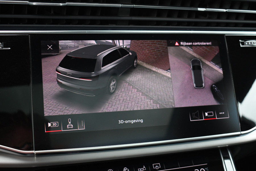 Audi Q7 55 TFSI quattro grijs-kenteken Pano 360-cam 21inch 4wielbest laser-LED
