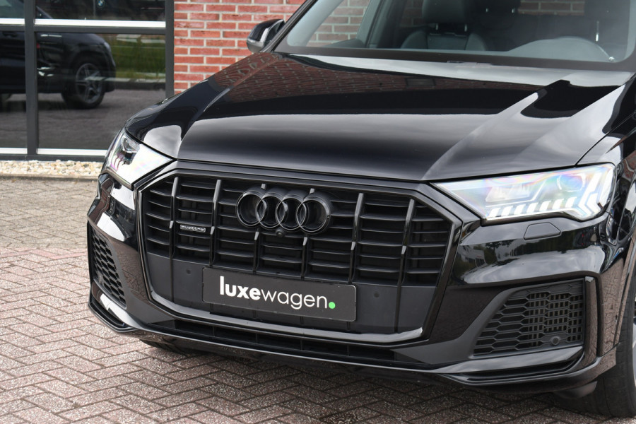 Audi Q7 55 TFSI quattro grijs-kenteken Pano 360-cam 21inch 4wielbest laser-LED