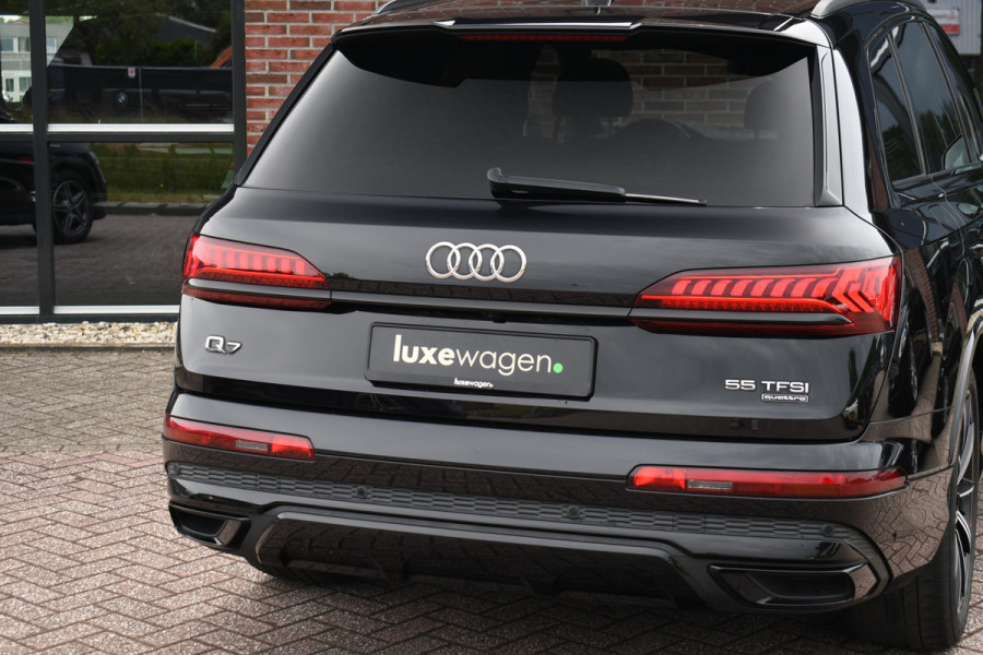 Audi Q7 55 TFSI quattro grijs-kenteken Pano 360-cam 21inch 4wielbest laser-LED