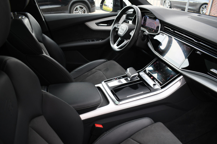 Audi Q7 55 TFSI quattro grijs-kenteken Pano 360-cam 21inch 4wielbest laser-LED