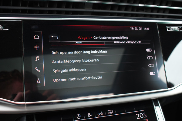 Audi Q7 55 TFSI quattro grijs-kenteken Pano 360-cam 21inch 4wielbest laser-LED