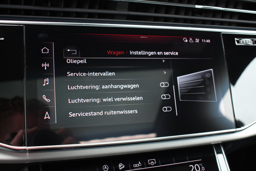 Audi Q7 55 TFSI quattro grijs-kenteken Pano 360-cam 21inch 4wielbest laser-LED