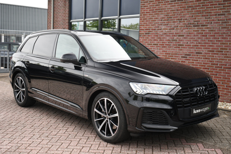 Audi Q7 55 TFSI quattro grijs-kenteken Pano 360-cam 21inch 4wielbest laser-LED