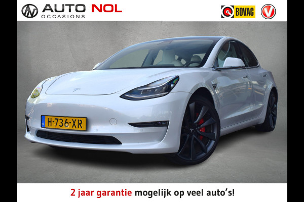 Tesla Model 3 Performance AWD 75 kWh | Autopilot | 461pk | Leder | 19''