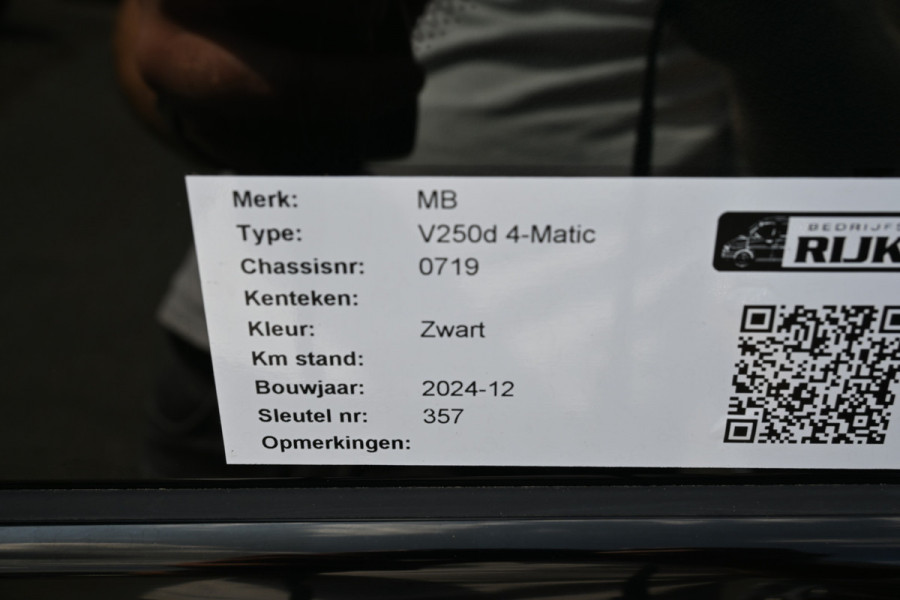 Mercedes-Benz V-Klasse 250d 4-Matic AMG L3 DC Avantgarde Distronic, 360 Graden camera, Leder, Verwarmd stuurwiel