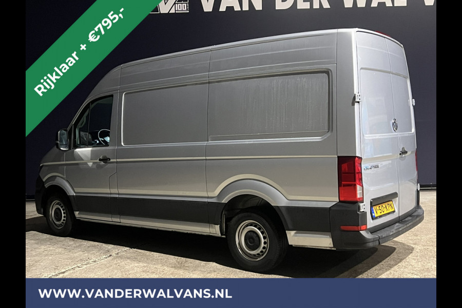 Volkswagen Crafter 2.0 TDI 140pk L3H3 L2H2 Euro6 *Rijklaar Direct Rijden* Airco | Navigatie | Apple Carplay | Android Auto | Cruisecontrol Bijrijdersbank, 3000kg trekvermogen, zilver