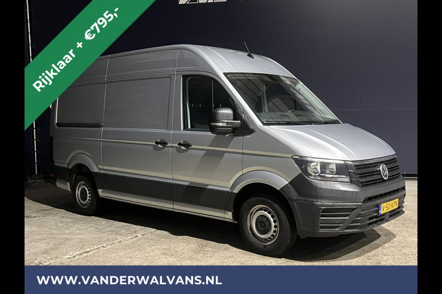Volkswagen Crafter 2.0 TDI 140pk L3H3 L2H2 Euro6 *Rijklaar Direct Rijden* Airco | Navigatie | Apple Carplay | Android Auto | Cruisecontrol Bijrijdersbank, 3000kg trekvermogen, zilver