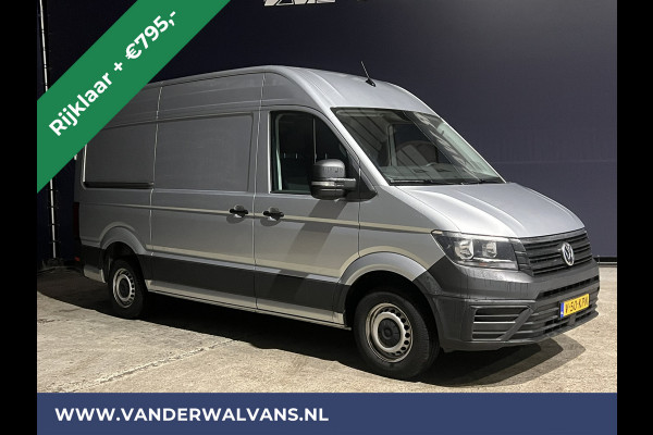 Volkswagen Crafter 2.0 TDI 140pk L3H3 L2H2 Euro6 *Rijklaar Direct Rijden* Airco | Navigatie | Apple Carplay | Android Auto | Cruisecontrol Bijrijdersbank, 3000kg trekvermogen, zilver