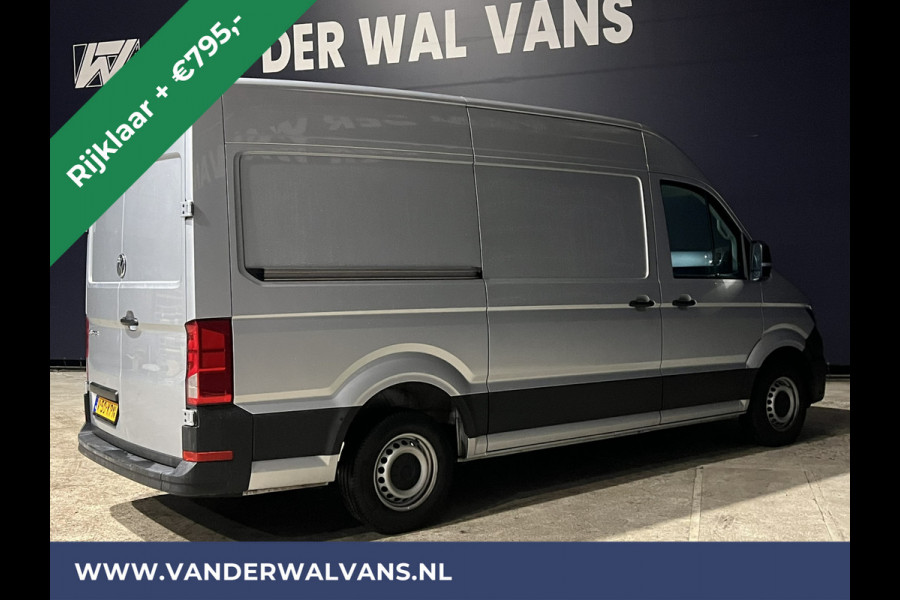Volkswagen Crafter 2.0 TDI 140pk L3H3 L2H2 Euro6 *Rijklaar Direct Rijden* Airco | Navigatie | Apple Carplay | Android Auto | Cruisecontrol Bijrijdersbank, 3000kg trekvermogen, zilver