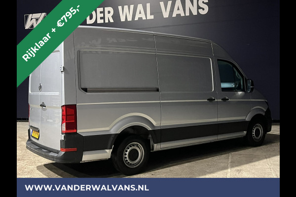 Volkswagen Crafter 2.0 TDI 140pk L3H3 L2H2 Euro6 *Rijklaar Direct Rijden* Airco | Navigatie | Apple Carplay | Android Auto | Cruisecontrol Bijrijdersbank, 3000kg trekvermogen, zilver