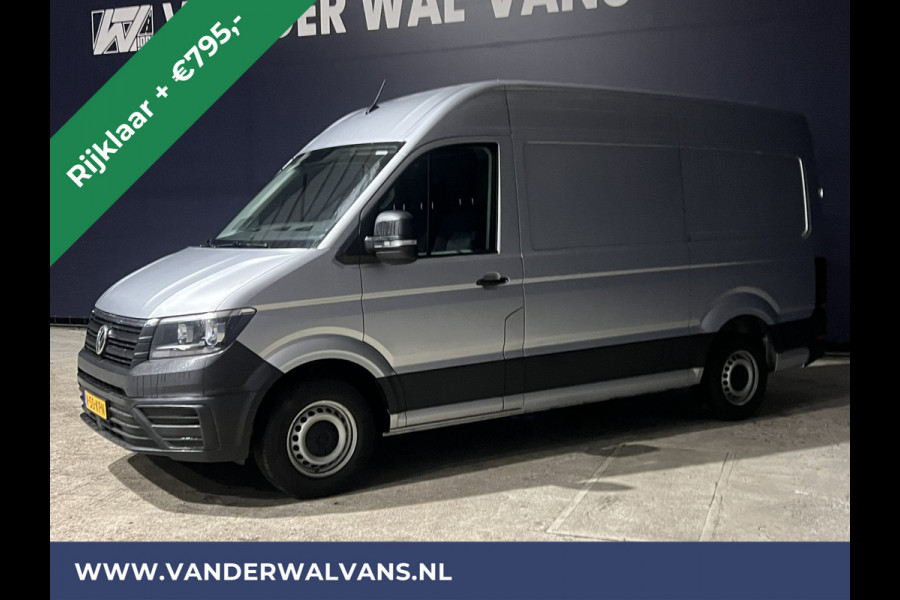 Volkswagen Crafter 2.0 TDI 140pk L3H3 L2H2 Euro6 *Rijklaar Direct Rijden* Airco | Navigatie | Apple Carplay | Android Auto | Cruisecontrol Bijrijdersbank, 3000kg trekvermogen, zilver