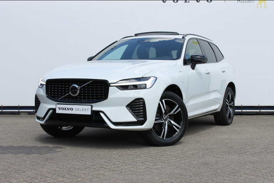 Volvo XC60 T6 350PK Automaat Plug-in hybrid AWD Plus Dark Apple Carplay / Adaptive cruise control / Panorama dak / Sportstoelen / Elektrisch bedienbare bestuurderstoel met geheugen / Keyless Entry / Elektrische achterklep