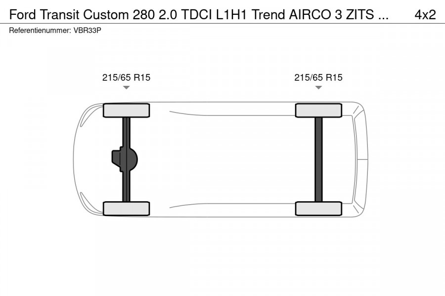Ford Transit Custom 280 2.0 TDCI L1H1 Trend AIRCO 3 ZITS CRUISE CONTROL