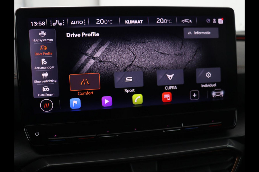 CUPRA Formentor 1.4 e-Hybrid VZ Performance | 245 PK | Stoel & stuurverwarming | Adaptive cruise | Camera | Carplay | Sfeerverlichting | Keyless | Navigatie | Sportstoelen | Full LED | PHEV